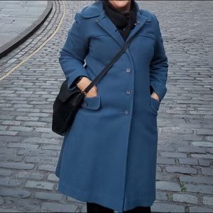 Beautiful vintage soft blue coat